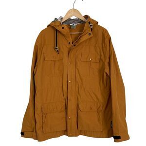 LRG Lifted Research Group Mens Hooded‎ Nylon Blend Utility Jacket XL Yellow